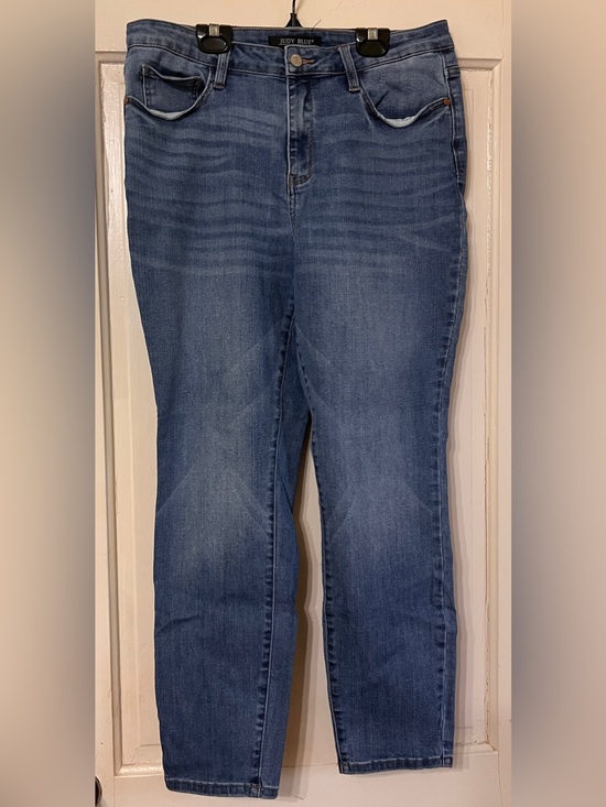 Judy Blue Denim - Judy Blue Women's Mid Wash Blue Jeans High Waist Slim Fit Jb82294